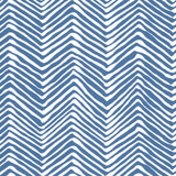 Quadrille Petite Zig Zag Wallpaper Pacific Blue on White AP303-22
