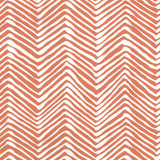 Quadrille Petite Zig Zag Wallpaper New Shrimp on White Vinyl AP303-06PV