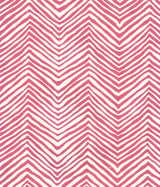 Quadrille Petite Zig Zag Wallpaper Watermelon on Almost White AP303-07