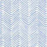 Quadrille Petite Zig Zag Wallpaper French Blue on White AP303-15WWP	