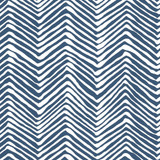 Quadrille Petite Zig Zag Wallpaper Navy on White AP303-18W