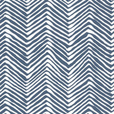 Quadrille Petite Zig Zag Wallpaper New Navy on White Vinyl AP303-39PV