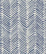 Quadrille Petite Zig Zag Wallpaper New Navy on Off White AP303-39