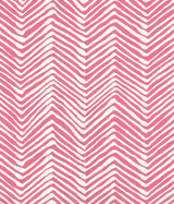 Quadrille Petite Zig Zag Wallpaper Pink on -Almost White AP303-2