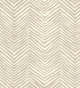 Quadrille Petite Zig Zag Wallpaper Taupe on Off White AP303-11