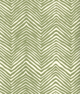 Quadrille Petite Zig Zag Wallpaper Jungle Green on Off White AP303-32