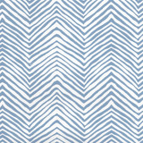 Quadrille Petite Zig Zag Wallpaper Slate Blue on White Vinyl AP303-09PV