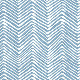 Quadrille Petite Zig Zag Wallpaper Blue on White AP303-1