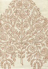 Quadrille Taj Wallpaper New Tobacco on Off White HC1480P-02WP