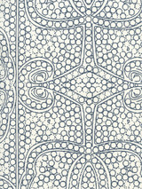 Quadrille Persia Wallpaper Navy on Almost White CP1000W-09