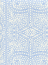 Quadrille Persia Wallpaper New Blue on Almost White CP1000W-04
