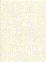 Quadrille Persia Wallpaper White on Tan CP1000W-01