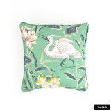 Schumacher Lotus Garden Jade Pillow 18 X 18