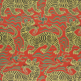 Clarence House Tibet Pale Cinnabar Wallpaper 9985-5