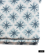 Roman Shade in Peter Dunham Starburst Blue Blue