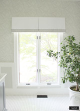 Box Pleated Valance White Linen Samuel & Sons Aubree Lace Border BT 58052 06 Pearl and Schumacher Abstract Leaf Wallpaper
