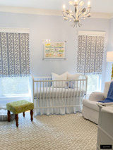 Sister Parish Dolly Custom Drapes - shown in Blue (comes in several colors)