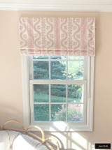 Sister Parish Dolly Custom Roman Shade in Kitchen - shown in Sage Green (comes in several colors)