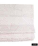 Miles Redd for Schumacher Deconstructed Stripe Custom Pillow in Red with Red Welting (Both Sides -comes in other colors) Made To Order