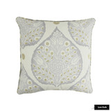 Galbraith and Paul Lotus Dove Grey on Logan Linen Pillow with self welting (20 X 20)