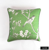 Schumacher Mary McDonald Chinois Palais Custom Pillow (shown in Lettuce-comes in other Colors) 2 Pillow Minimum Order