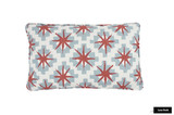 Peter Dunham Starburst Pillow with Self Welting (shown in Blue Red 111STB03-comes in other colors)