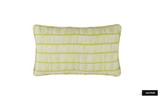 Christopher Farr Crochet Pillow with welting (shown in Limone Lemon Yellow-comes in many colors in linen and 4 colors in Outdoor Polyester) 2 Pillow Minimum Order