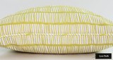 Christopher Farr Crochet Pillow with welting (shown in Limone Lemon Yellow-comes in many colors in linen and 4 colors in Outdoor Polyester) 2 Pillow Minimum Order