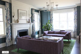 Designers Guild Mokuren Custom Drapes (This color is discontinued, but Graphite is available)