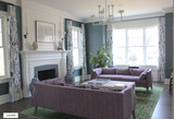   Designers Guild Mokuren Custom Drapes (This color is discontinued, but Graphite is available)