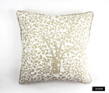 Quadrille Arbre De Matisse Ecru on Natural 2030-01 Pillow (20 X 20)