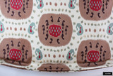 Custom Relaxed Roman Shade in Samarkand Cotton and Linen Print Brown on Beige BR-71110_08