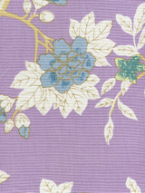Happy Garden Lavender on White 306064F