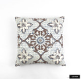 Quadrille New Batik New Brown New Navy Pillow 6430 07(22 X 22)