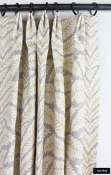 Brunschwig & Fils Talavera Linen in Birch Custom Drapes