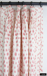 Custom Drapes in Les Touches in Petal (Soft Pink)