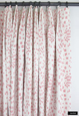 Custom Drapes in Les Touches in Petal (Soft Pink)