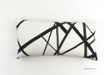 ON SALE 50% OFF Kelly Wearstler for Lee Jofa Channels Ebony/Ivory Pillow (Both Sides - 12 X 24) Made To Order