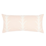 Pillow in Acanthus Stripe Blush 14 X 30.