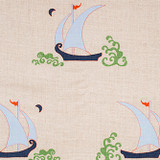 Katie Ridder Beetlecat Fabric in Lavender on Natural Linen
