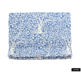 Roman Shade in Quadrille Arbre de Matisse Reverse China Blue on Tinted Linen 2035-40 