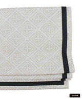 ON SALE - Quadrille Fiorentina White on Tint 2490 01 Knife Edge Pillow (14 X 22 - Both Sides) Made To Order