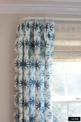 On Sale - Peter Dunham Starburst 12 X 22 Pillow with self welting in North Blue Blue 111STB01 (Both Sides-Made To Order)