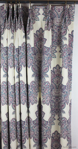 Custom Drapes in Duralee/Robert Allen Maris (Currant ) 21076-338