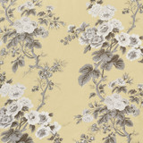 Schumacher Pyne Hollyhock Print Custom Roman Shade (shown in Indigo-comes in other colors)