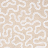 Schumacher Riley Embroidery Ivory on Natural 80792