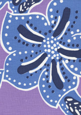 Quadrille Alan Campbell Albany Multicolor Multi Blues on Lavender AC125-02