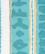 Quadrille China Seas Abaco Stripe Turquoise and Beige 6350-03