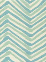 Quadrille Alan Campbell Zig Zag Multi Color Aqua Light Turquoise on Tint AC950-07