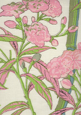 Quadrille Enchanted Garden Bamboo Multi Greens Pinks on Tint LC 303810F-01LC